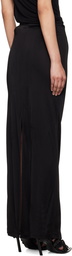 Helmut Lang Black Slit Maxi Skirt