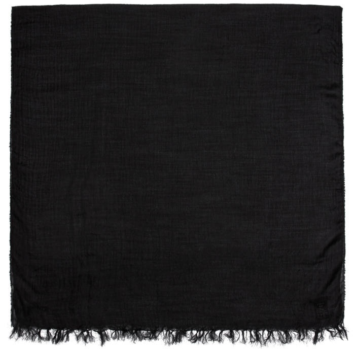 Photo: The Viridi-anne Black Silk and Wool Scarf 