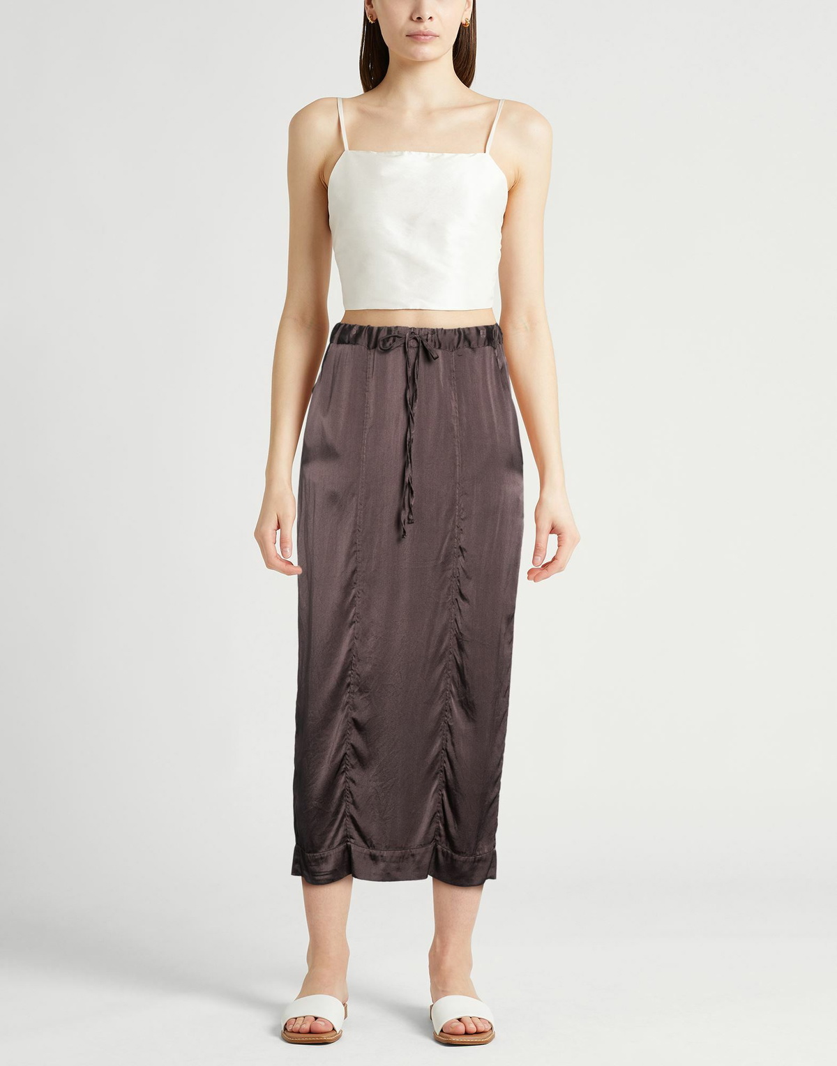 Crossley Womens Midi skirt Charcoal