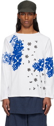SC103 SSENSE Exclusive White Warf Nest Long Sleeve T-shirt