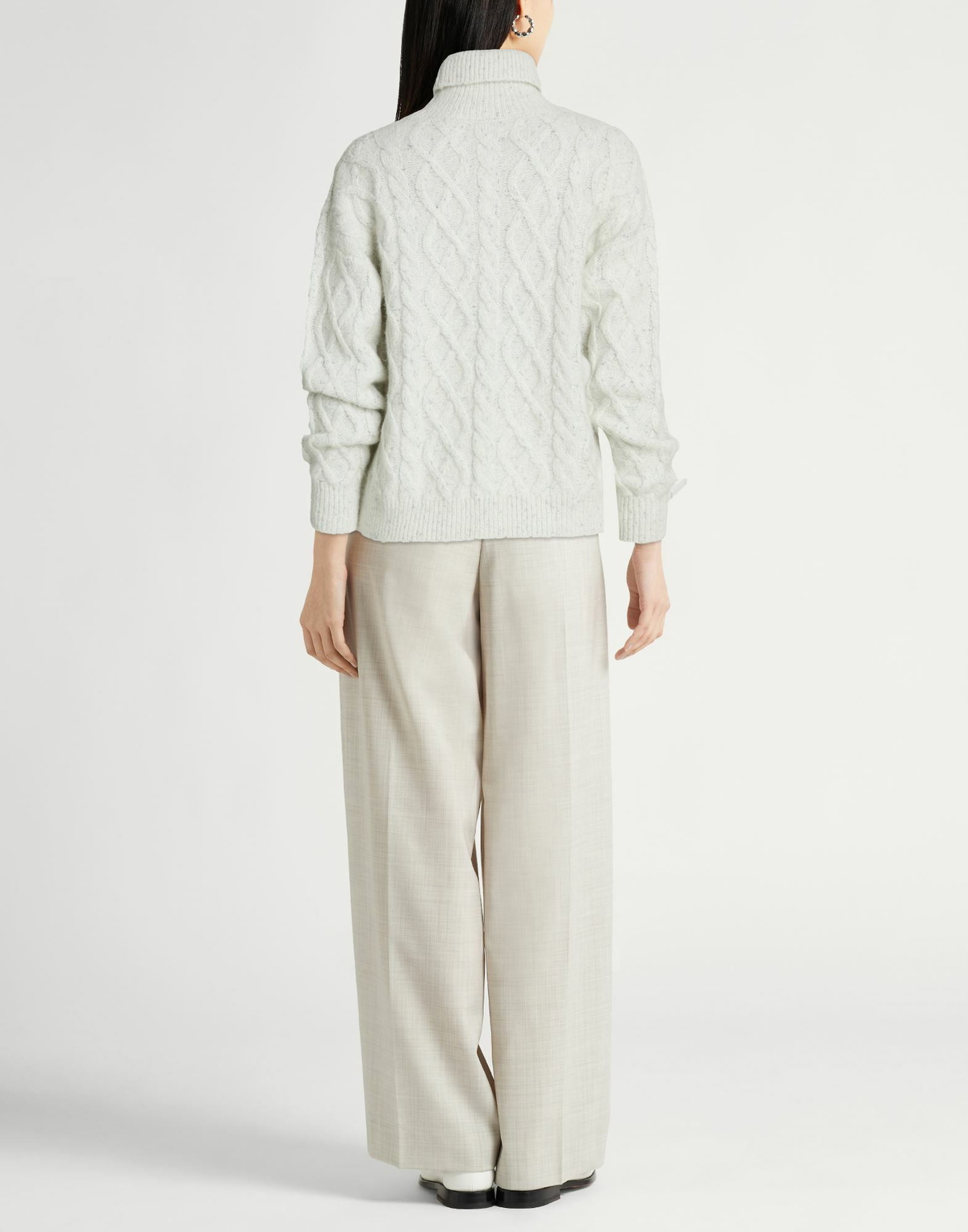 Peserico Womens Turtleneck Light in Grey