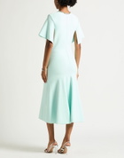 Mcqueen Womens Midi dress Turquoise