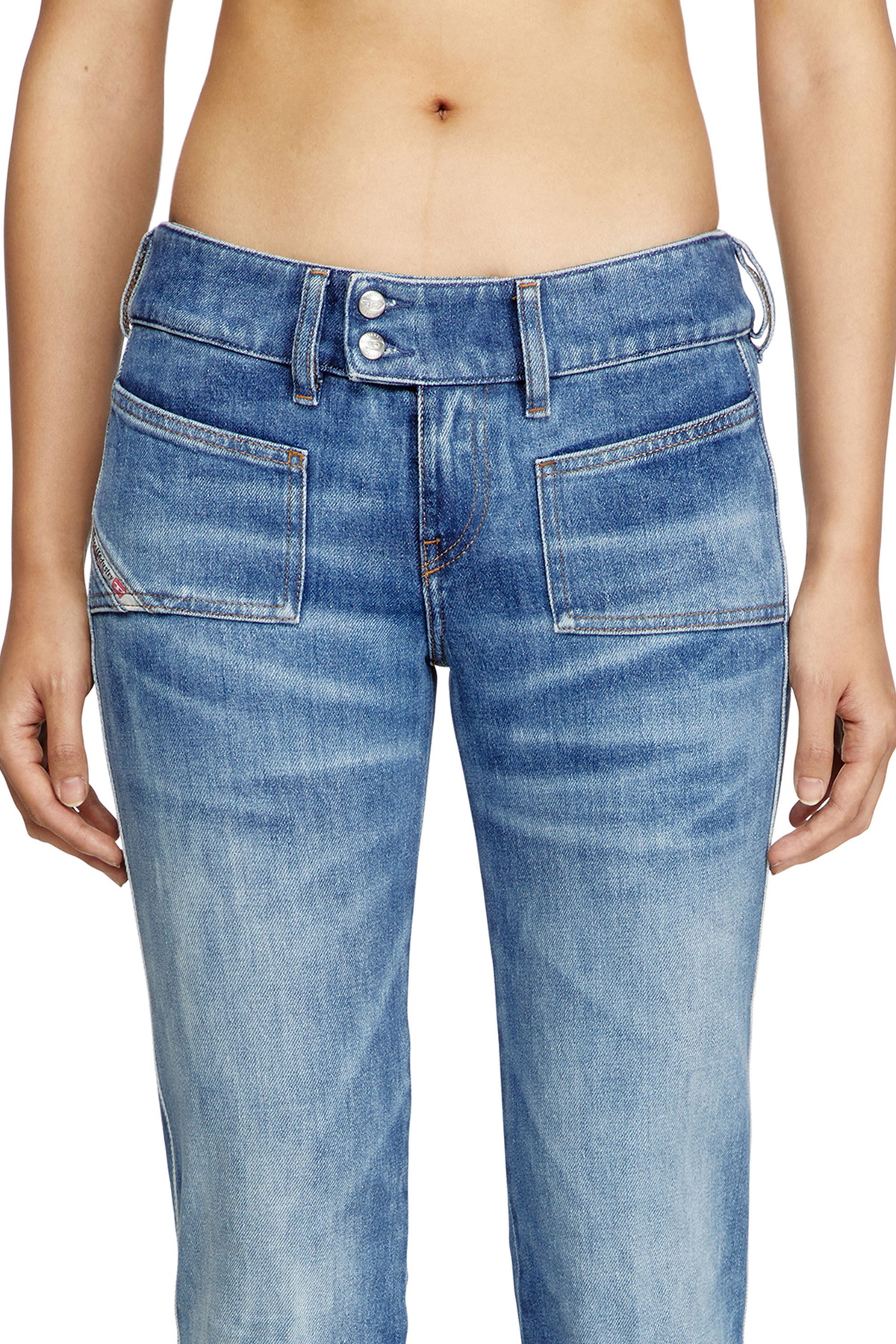 Diesel Bootcut Jeans - D-Hush - Jeans Womens in Blue Diesel