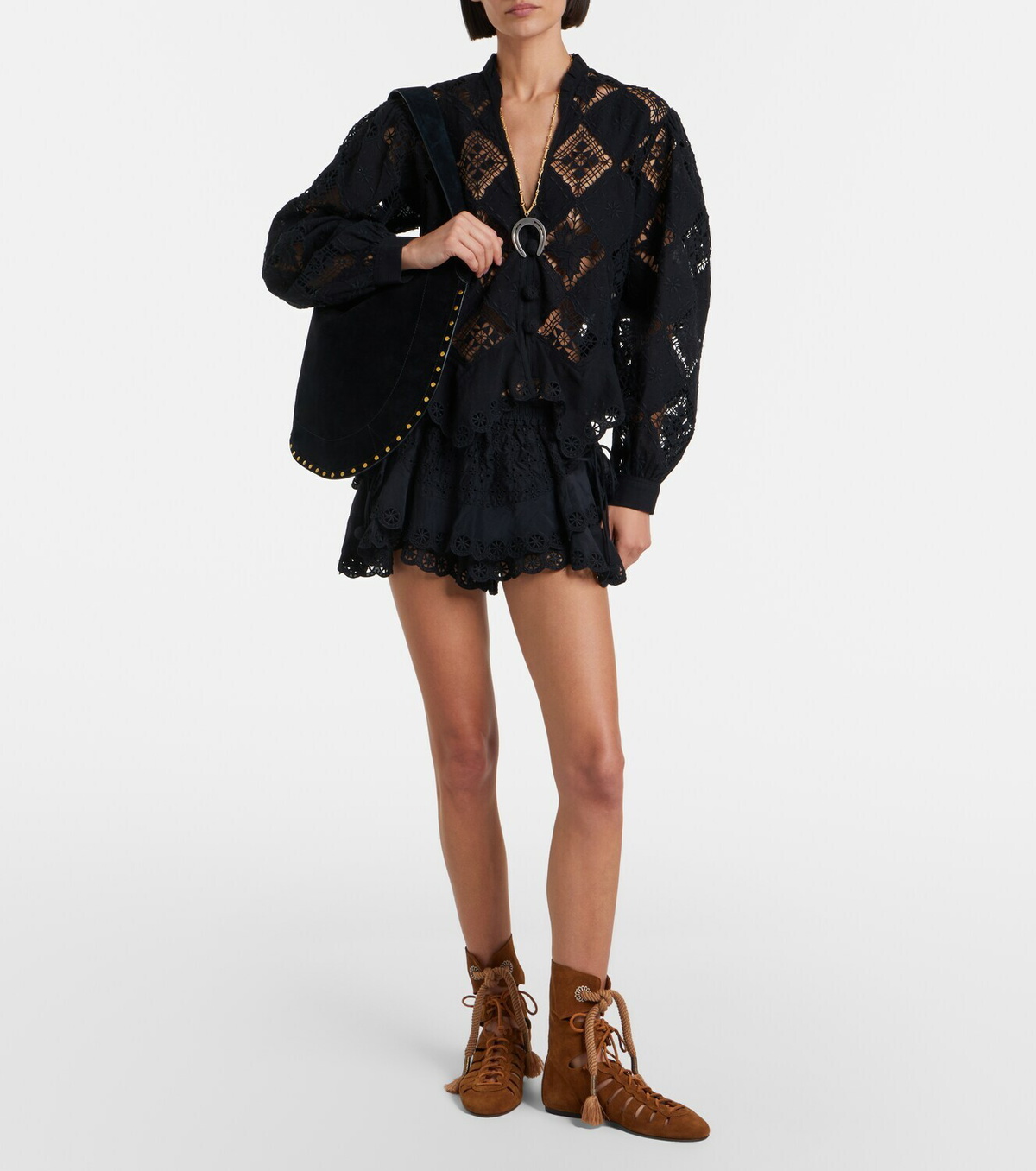 Isabel Marant Liade suede lace-up ankle boots