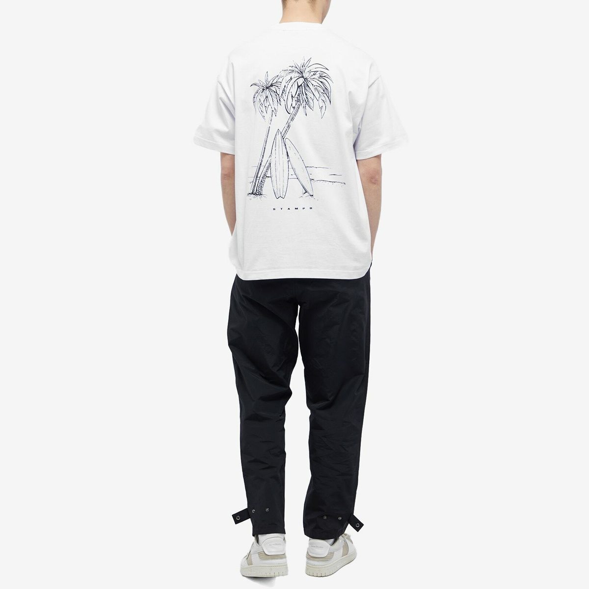 Stampd Men's Oceanside Relaxed T-Shirt in White Stampd