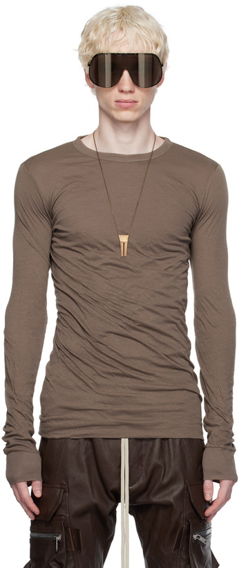 Photo: Rick Owens Gray Double Long Sleeve T-Shirt