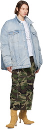 VETEMENTS Blue Puffer Denim Jacket