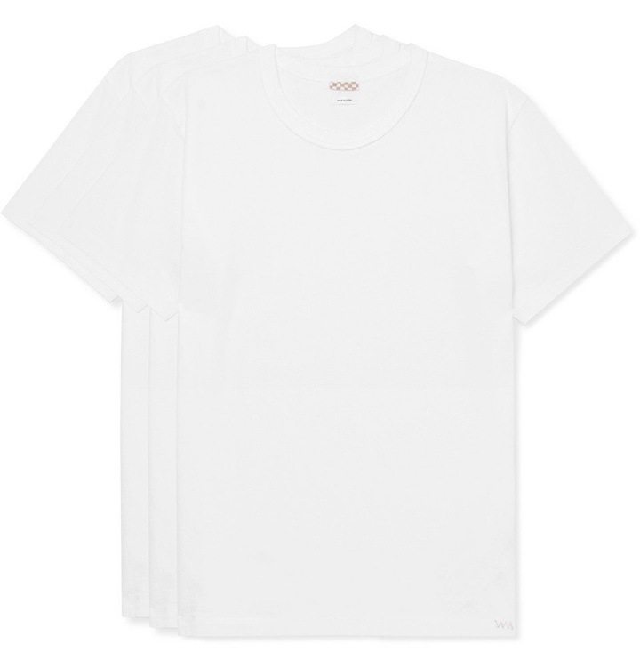 Photo: visvim - Three-Pack Cotton-Jersey T-Shirts - Men - White