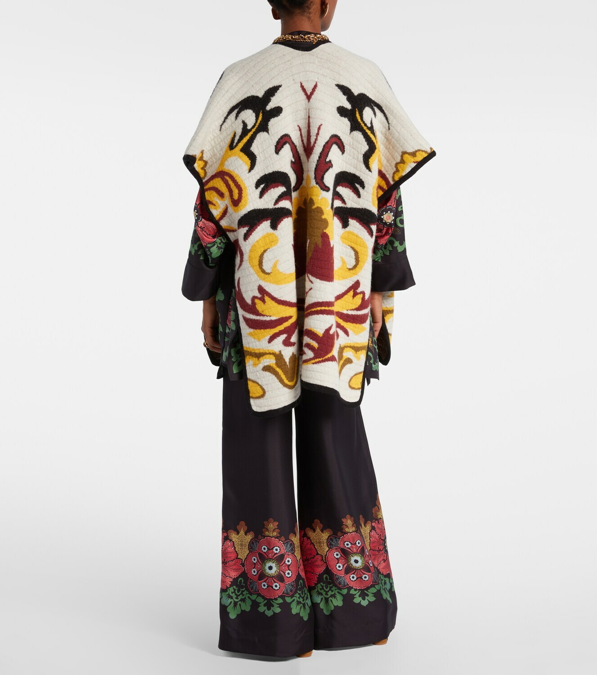 La DoubleJ In My Power patterned cape