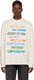 We11done Off-White Multi Long Sleeve T-Shirt