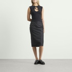 Jil Sander Women's High Waist Skirt in Black
