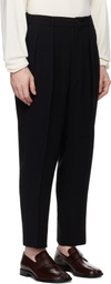 RAINMAKER KYOTO Black Shirring Trousers