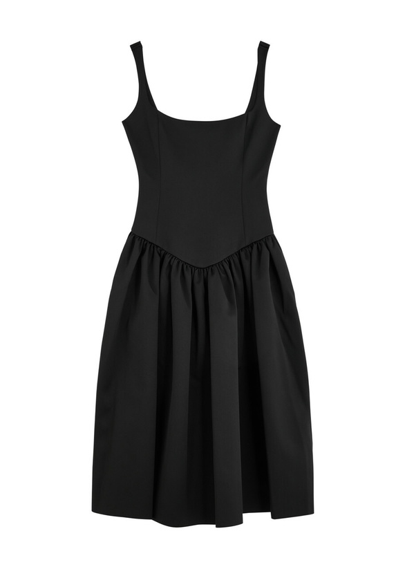 Photo: DE LA Vali Lola Satin Midi Dress Black