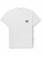 Valentino Garavani - Logo-Appliquéd Cotton-Jersey T-Shirt - White