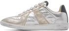 Maison Margiela Silver Replica Iridescent Sneakers