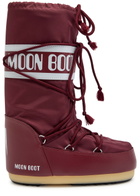 Moon Boot Icon Padded Nylon Mid-calf Snow Boots Burgundy 3941 (IT39 41 / UK6