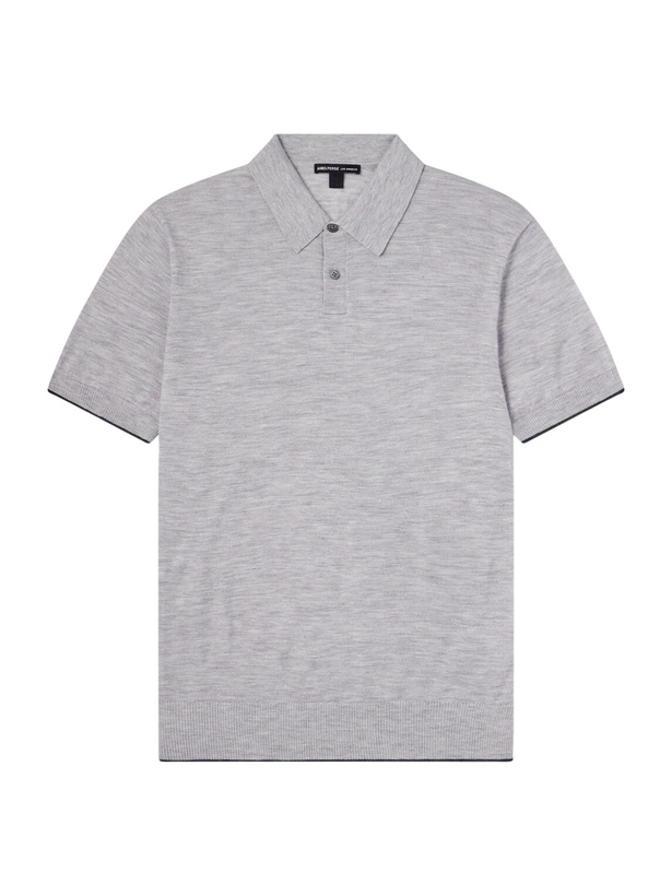 Photo: James Perse - Cashmere Polo Shirt - Gray