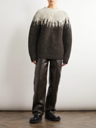 Bottega Veneta - Jacquard-Knit Wool Sweater - Brown