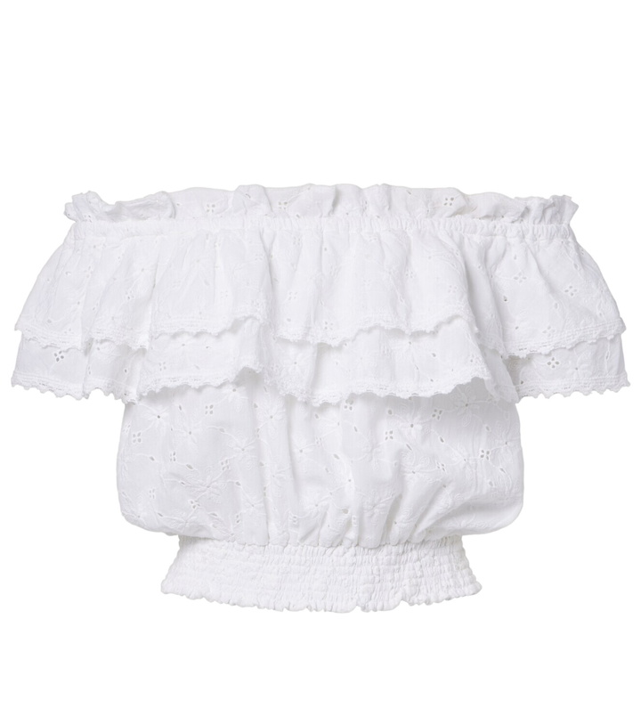 Photo: Melissa Odabash Ruth broderie anglaise cotton crop top