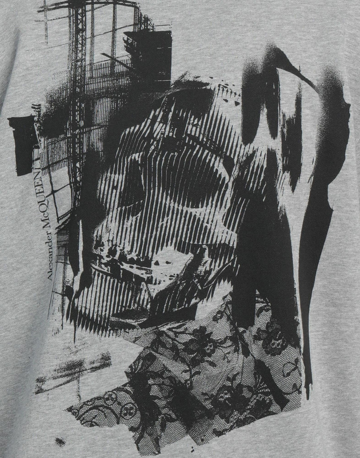 Mcqueen Mens Sweatshirt in Grey