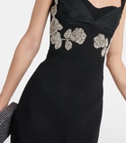 Rebecca Vallance Juliana crystal-embellished midi dress