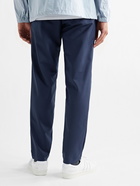 Club Monaco - Travel Slim-Fit Stretch Cotton and Nylon-Blend Trousers - Blue