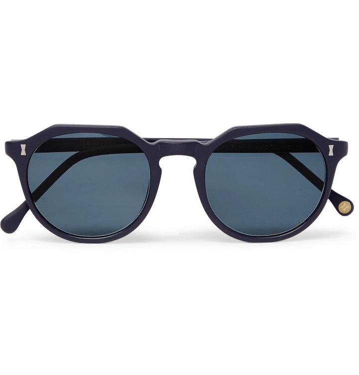 Photo: Cubitts - Cartwright D-Frame Matte-Acetate Sunglasses - Blue