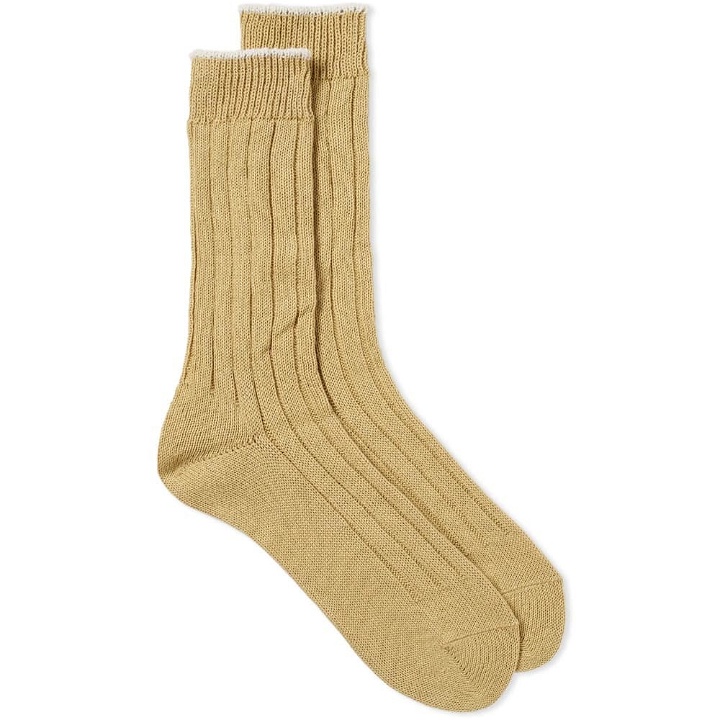 Photo: MHL. by Margaret Howell Tipped Sock Yellow