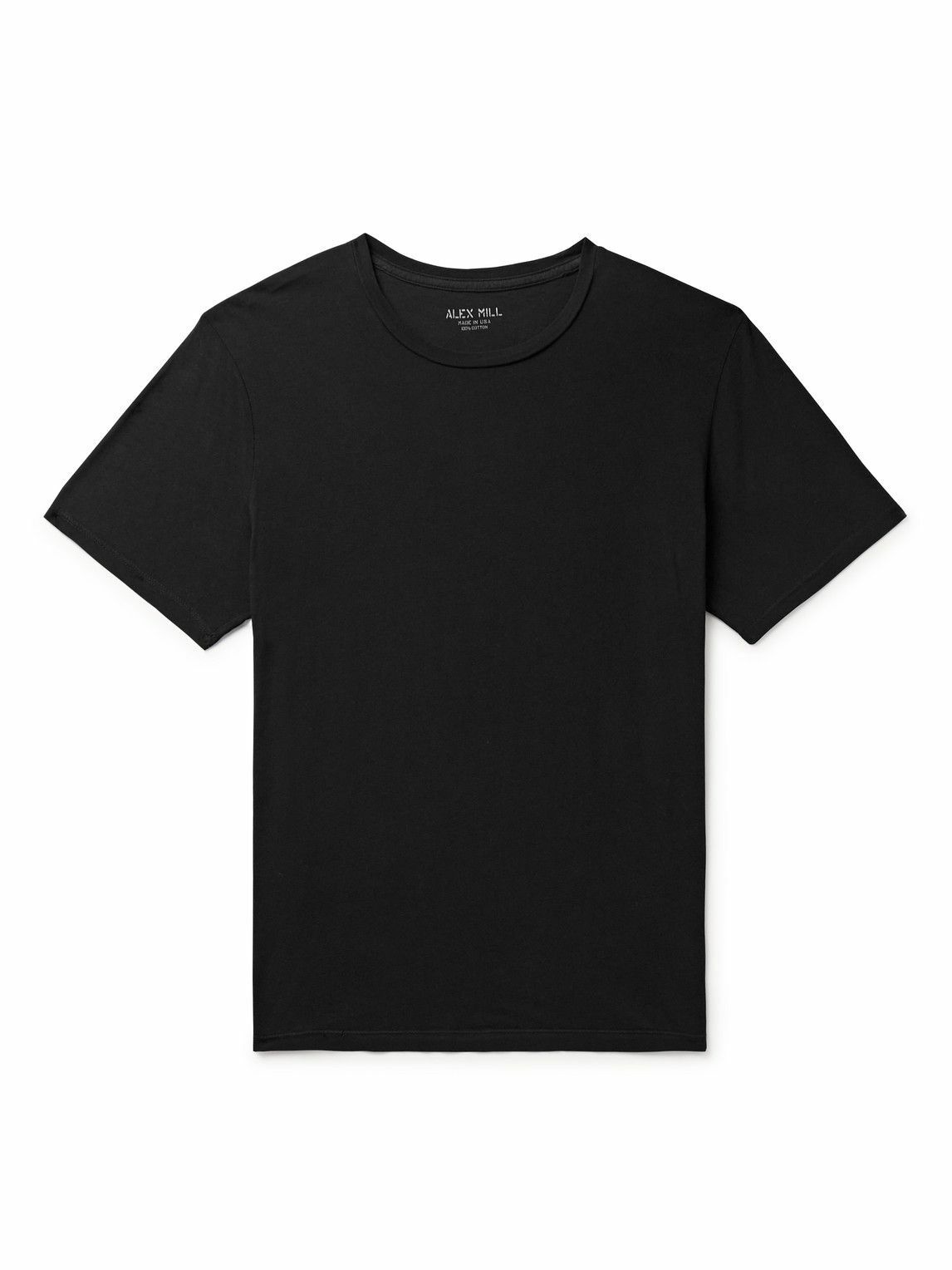 Photo: Alex Mill - Mercer Cotton-Jersey T-Shirt - Black