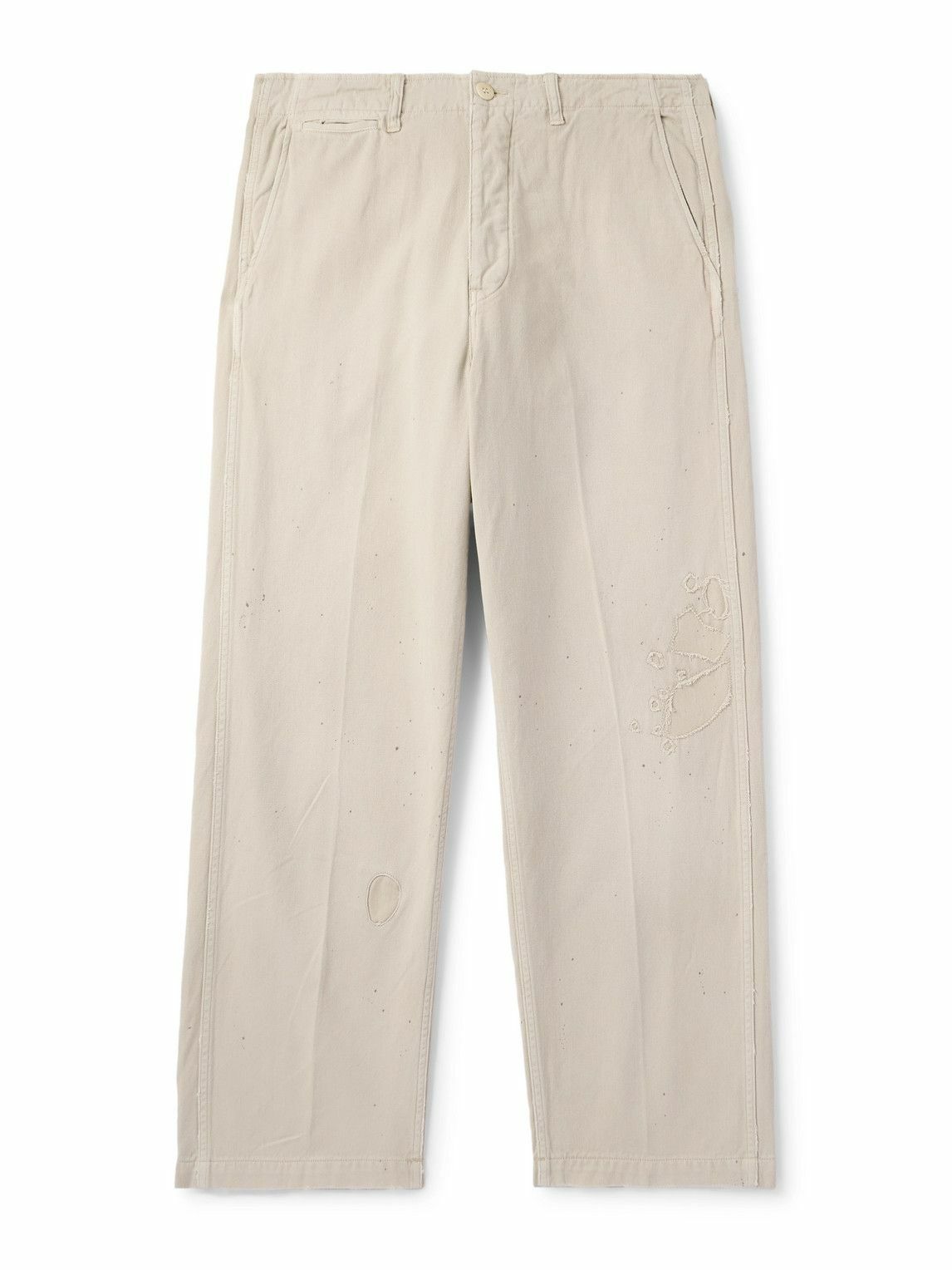 Visvim Men's Fluxus 03 G Damaged Cord in Khaki Visvim