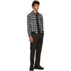 Neil Barrett Grey and Black Tartan Shirt