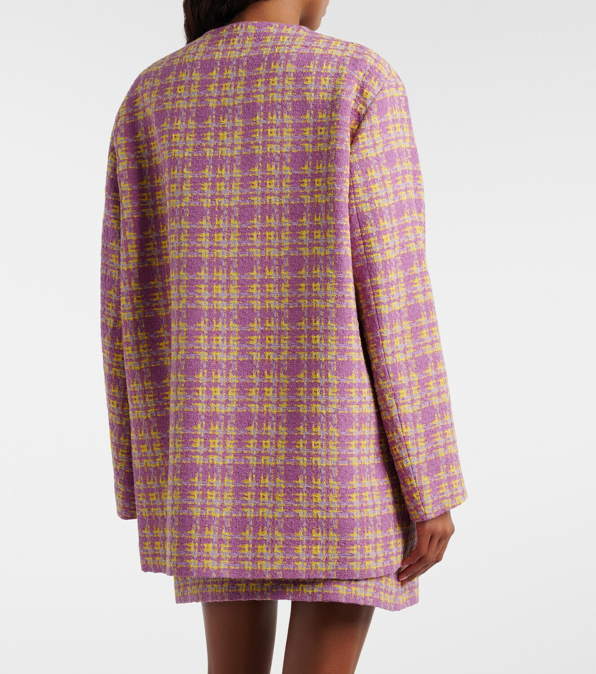 Gucci Checked cotton-blend tweed jacket