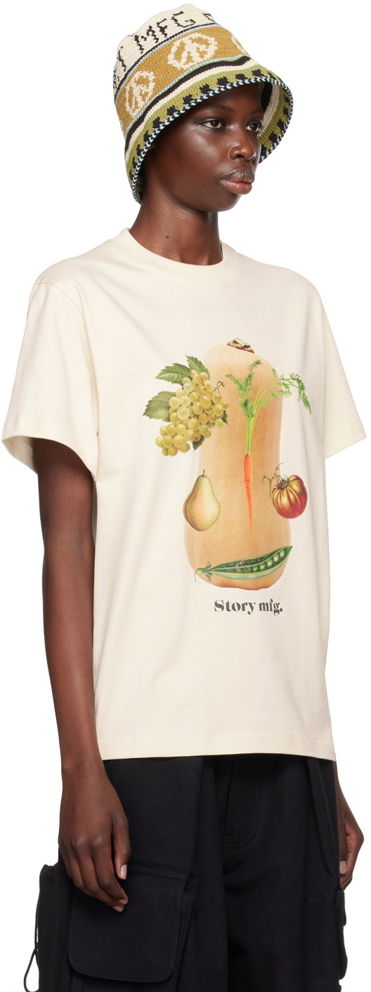 Story mfg. Beige Grateful T-Shirt
