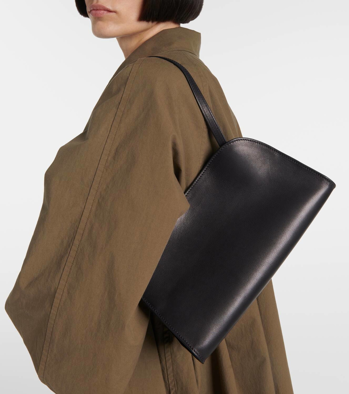The Row Peggy Small leather shoulder bag