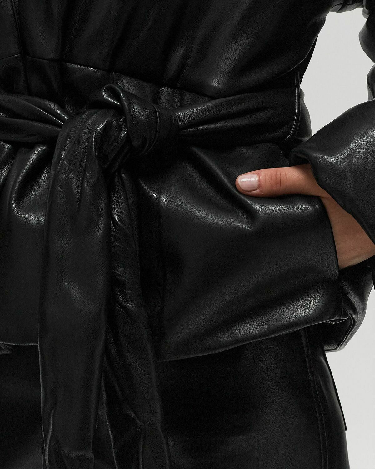 Rotate Birger Christensen Belted Puffer Jacket Black Down & Puffer Jackets