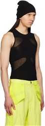 Dion Lee Black Lucent Tank Top