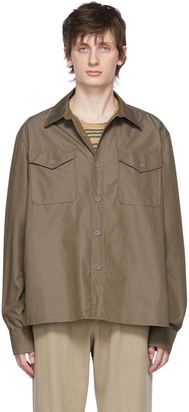 Photo: Our Legacy Khaki Cotton Shirt