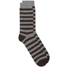 Howlin by Morrison Men's Howlin' Cosmonaut Socks in Light Grey/Brown