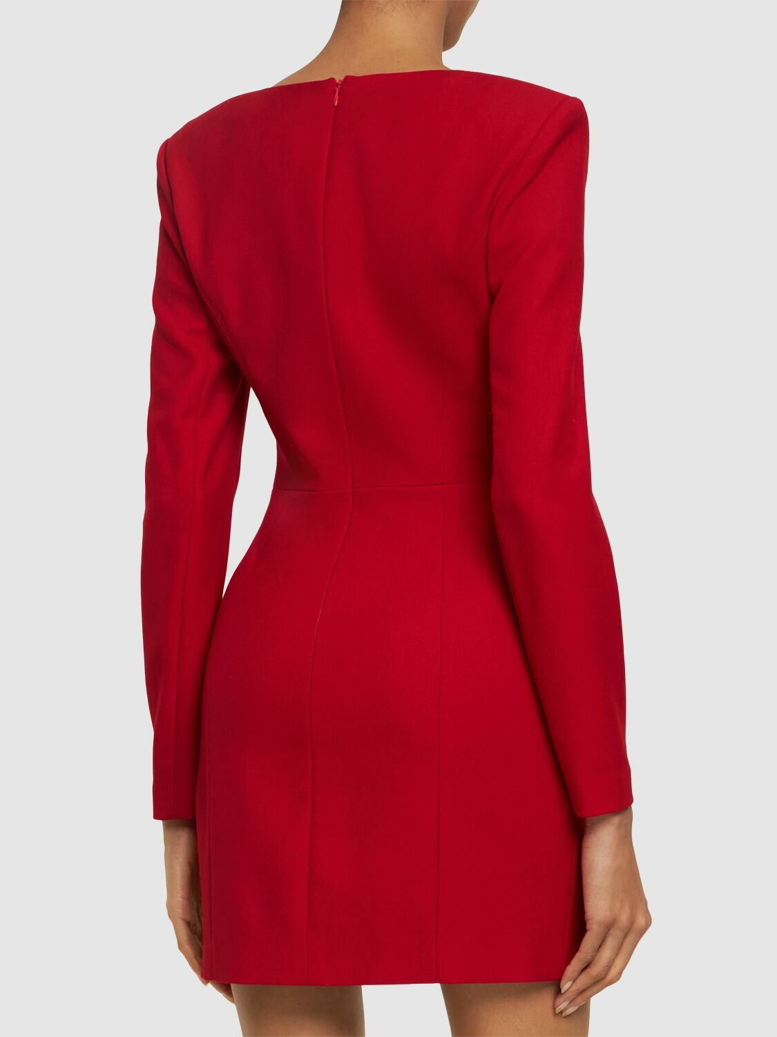 knee length dresses for ladies Mini Velour Dress Roland Mouret main image 1