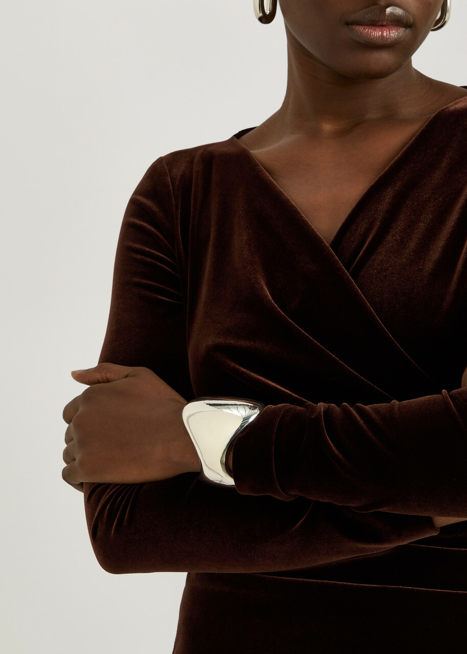 Agmes Giselle Sterling Silver Cuff - One Size