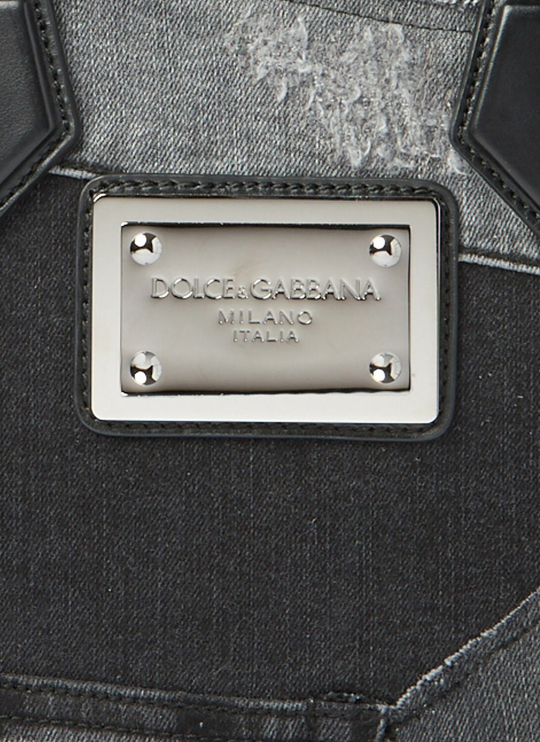 Dolce & Gabbana Small Patchwork Denim Tote Bag