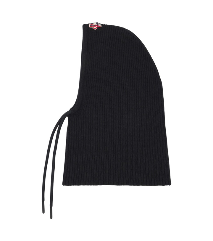 Photo: Moncler Grenoble Logo ribbed-knit wool and cashmere balaclava