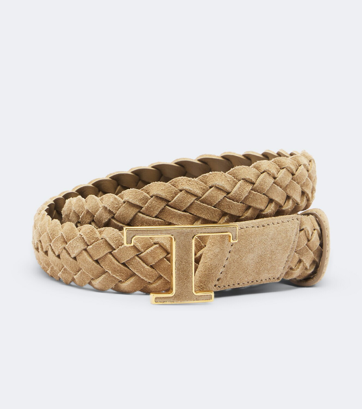 Tod's T Timeless braided suede belt