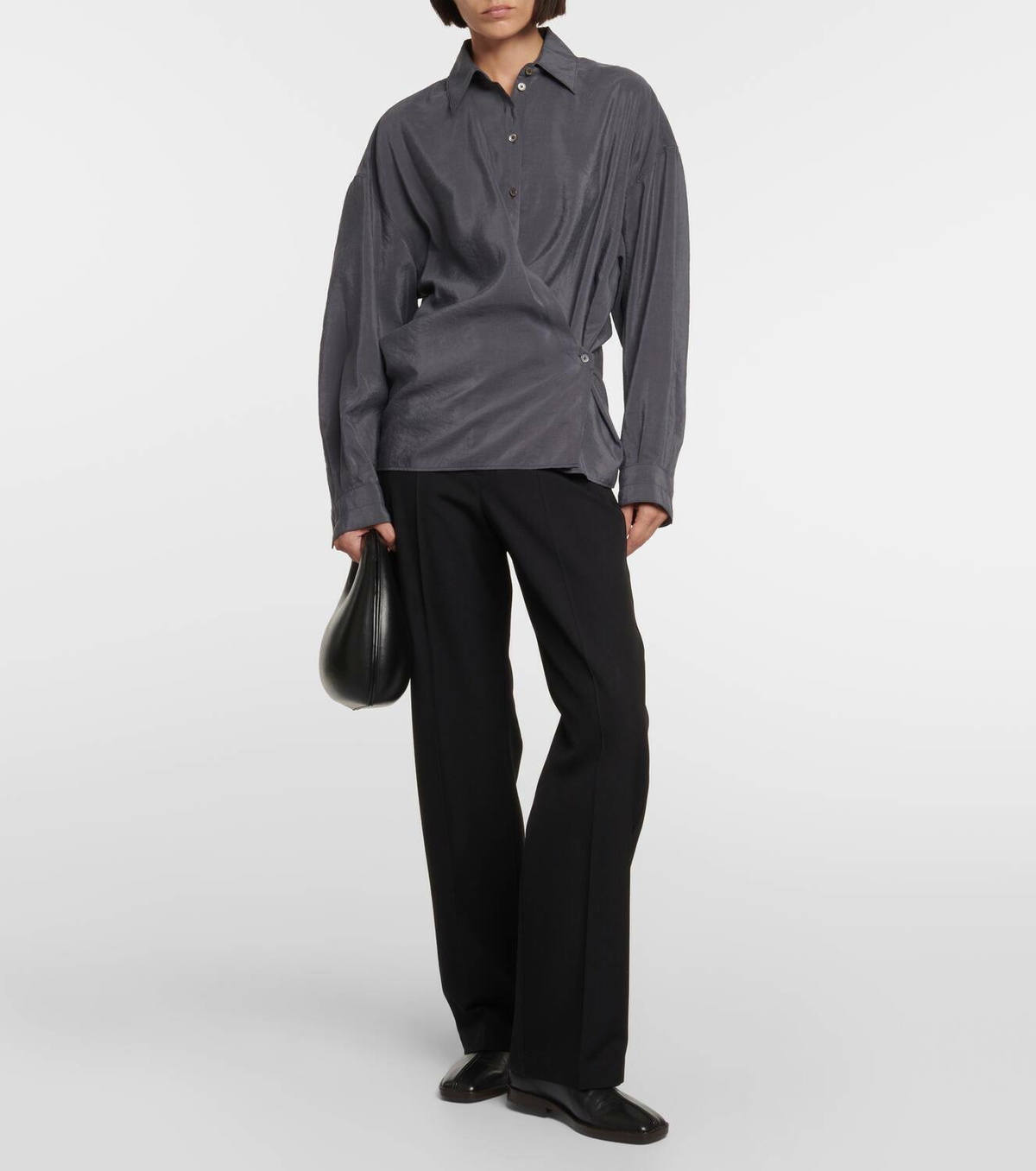lemaire tie blouse