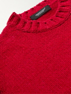 UNDERCOVER - Cotton-Blend Chenille Sweater - Red