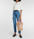 Gucci Gucci Blondie raffia-effect tote bag
