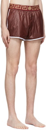 Versace Underwear Red Greca Swim Shorts