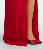 Taller Marmo Brooks scarf-detail crêpe maxi dress