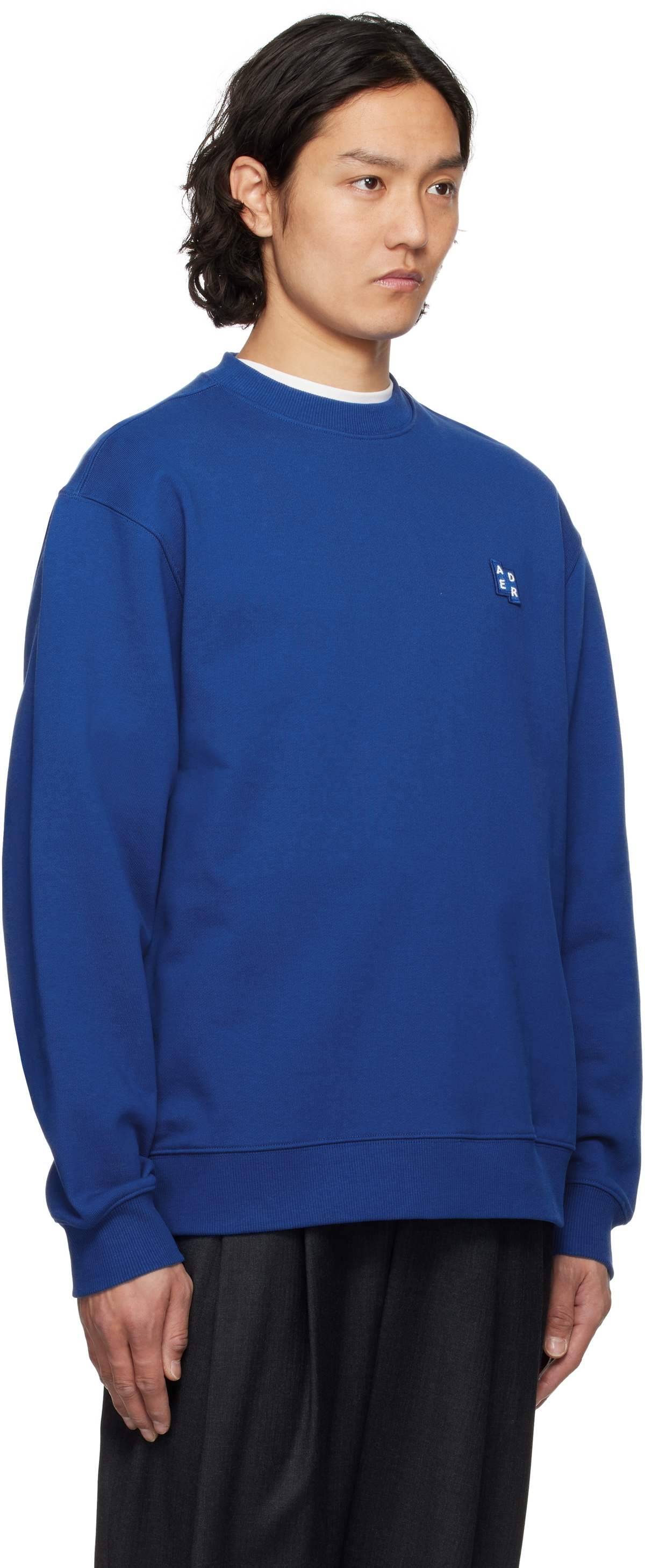 ADER error Blue Sig; TRS Tag 01 Sweatshirt