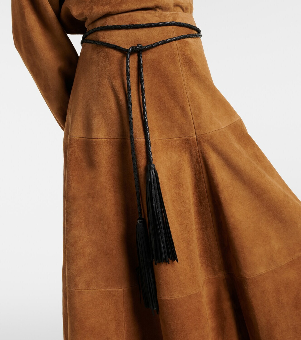 Nour Hammour Leather tassel belt